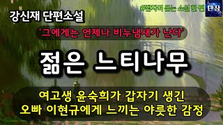 여고생 윤숙희가 갑자기 생긴 오빠 이현규에게 느끼는 야릇한 감정 [젊은 느티나무] 강신재 #책읽어주는남자 #오디오북  #책과함께하는하루단잠