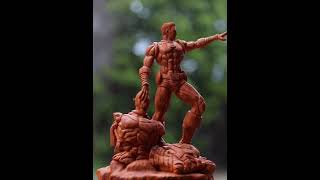 Amazing Making Marvel Actor Hawkeye From Wood Carving | Creative DIY