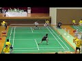 2017年　バドミントン女子シングルス 勝山vs佐賀女子　1回戦2