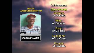 Polycarpe James ~ Long Obituary