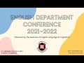 13th English Department Conference - 