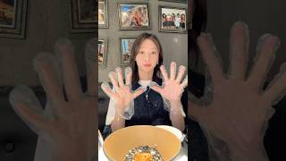 【あおぎのにゃむにゃむ】蟹料理は何が好き？【カンジャンケジャン】 #カノサレ #アイドル #mukbang #モッパン #먹방 #food #shorts #韓国グルメ