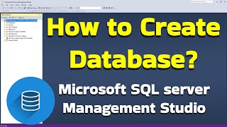 How to Create Database in Microsoft SQL Server Management Studio #gyansection #sql #ssms #server