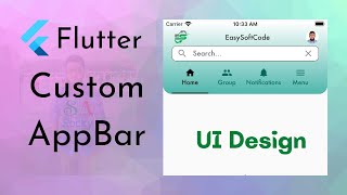 Flutter Custom AppBar | Create Your Own AppBar | SaRocky