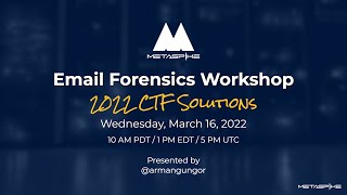 Email Forensics Workshop—2022 CTF Solutions