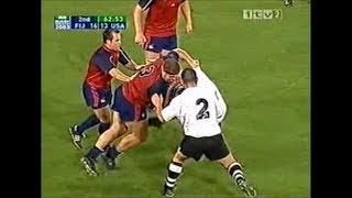 Dan Dorsey big crunching hits vs Fiji 2003