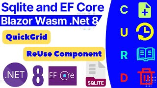 blazor webassembly curd operation using ef core and sqlite