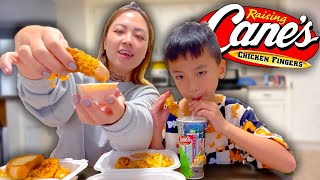 Moon Eats That Raising Cane's with Son!