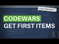 DevTips Daily: Codewars Coding Challenge - Get first items