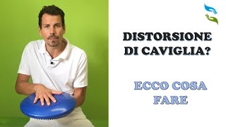 Esercizi per distorsione di caviglia