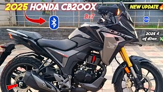 New 2025 Bs7 Model HONDA CB200X Black Colour Review🔥New Update?| Price Features Mileage ⛽