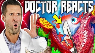 ER Doctor REACTS to DOOM Eternal Glory Kills