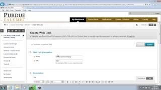Blackboard Learn - Creating a Web Link
