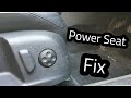 VW AUDI seat easy fix. Wouldn't recline electric fault power seat switch