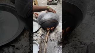 Godavari special Putharekulu making process 😍 on pot #sweet #godavari #food #pongal #celebration