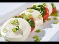 Galbani Watermelon Caprese with Lemon Arugula Pesto