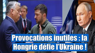 Provocations inutiles : la Hongrie défie l’Ukraine !