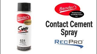 Bender's 631 Contact Cement Spray - RecPro