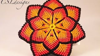 Macrame mandala flower