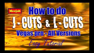 Easy J cuts and L cuts Vegas pro how to tutorial