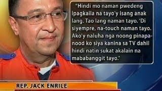 BT: Cagayan Rep. Jack Enrile, napaluha sa talumpati ng amang si Sen. Enrile