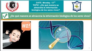 ¿De qué manera se almacena la información biológica de los seres vivos?  Parte 1