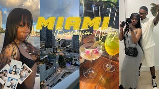 Travel Vlog: our first Baecation🌴| Miami vibes, yacht, 5 star restaurant, top floor condo \u0026 more!!