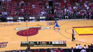 LeBron's Power Jam (Heat vs Thunder) December 25, 2012