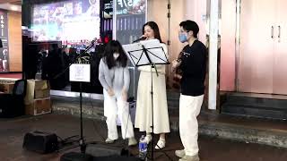 Busking旺角雅蘭中心@先哭為敬~未來見~說散就散~永不失聯的愛~怎麼了-Cover By PaperJet紙飛機|20230224