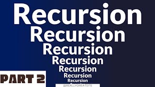RECURSION IN JAVA PART 2 |BASICS FOR ISC COMPUTER SCIENCE