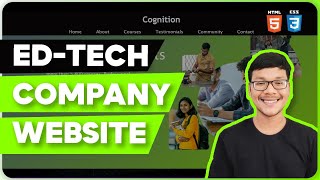 Ed-Tech Company Website Page using HTML & CSS | Full Stack Web Development