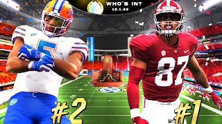 The SEC CHAMPIONSHIP! Playoffs on the Line! Alabama vs Florida NCAA 14 CFB Revamped Dynasty Gameplay