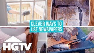 Easy Does It: Clever Uses for Newspaper Around the House | HGTV