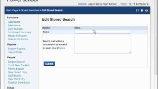 Performing Searches in PowerSchool