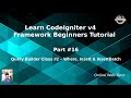 Learn CodeIgniter 4 Framework Tutorials #16 Query Builder Class #2 Where, Insert & InsertBatch