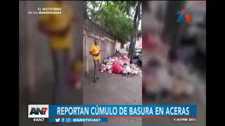 Reportan cúmulo de basura en aceras de un sector de Santo Domingo este