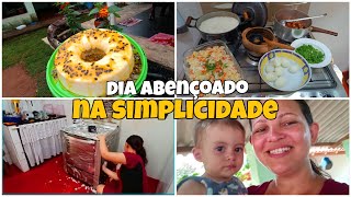 ROTINA DO LAR 🏡//ALMOÇO SIMPLES//PUDIM DE MARACUJÁ//VISITAS//