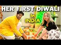 Viktoria made all Diwali Preparations | Rangoli, Puja, Feast, Crackers | Russian Girl in India