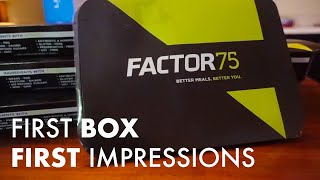 Factor 75 Meal Delivery First Impressions