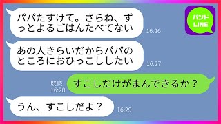 【LINE】母親に毎晩ご飯を与えられない娘が限界に「パパ、助けて...」父「俺の言う通りにしろ」→離婚して離れて暮らす父が”ある方法”で娘を救った結果...【修羅場】【総集編】