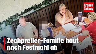 Um 380 Euro geschmaust: Zechpreller-Familie haut nach Festmahl ab | krone.tv NEWS