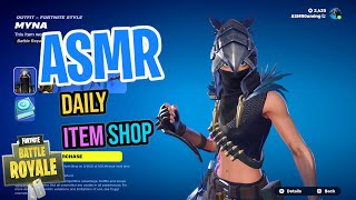 ASMR Fortnite RARE Witching Wing Quest Pack Myna Skin! Daily Item Shop 🎮🎧 Relaxing Whispering 😴💤