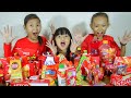 TANTANGAN TEBAK MAKANAN MERAH | RARA KESEL NAY BENAR TERUS | Little Princess Rara