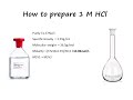 how to prepare 1m hcl