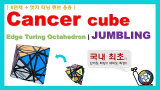 국내 최초! (어쩌면 세계 최초?!) Cancer cube Edge Turing Octahedron 큐브 해법 | Jumbling | 역대급 뻘짓과 좌절을 극복해낸 결과물 ㅠ0ㅠ