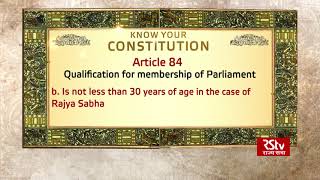 Know Your Constitution | Snippet 61