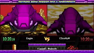 Eagle vs CScottyW.  MZM Any% Normal Tournament 2018 Grand Finals.