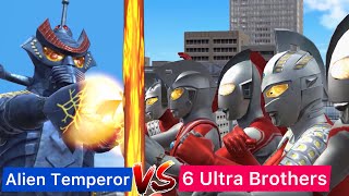 【ウルバト劇中再現】ウルトラ6兄弟 VS テンペラー星人「ウルトラマンタロウ 第34話 ウルトラ6兄弟最後の日! 」より 6 Ultra Brothers VS Alien Temperor