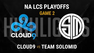 TSM vs C9 G2 - Highlights Spring Playoffs Quarterfinals NA LCS 2016 S6 - Team Solomid vs Cloud 9 G2
