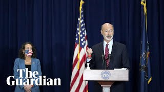 US election: Pennsylvania officials update on election results – watch live